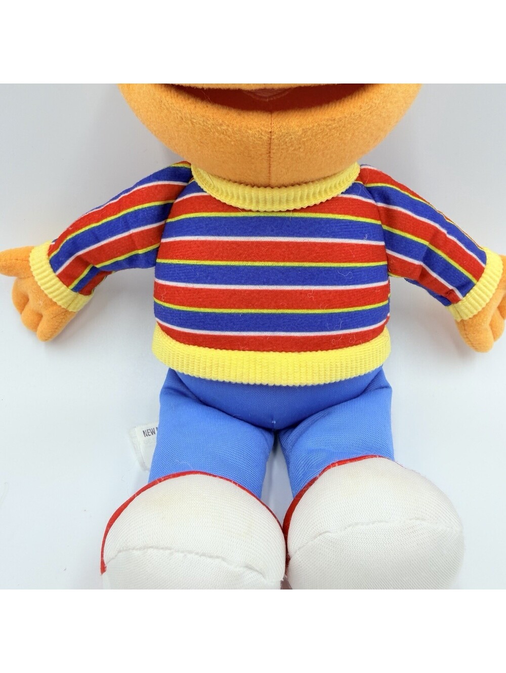 Sesame Street Ernie Plush Stuffed Animal Hasbro 2013 Striped Sweater 10.5" - Picture 3 of 7